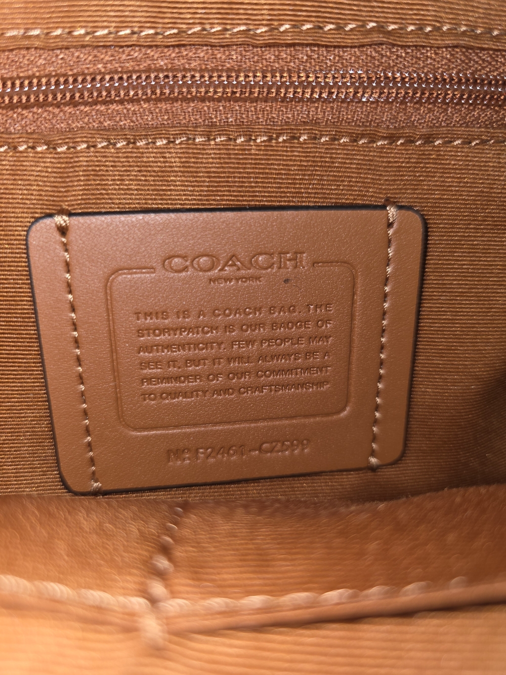 Coach Daisy Print Backpack — Brown/Black/White - Picture 8 of 8